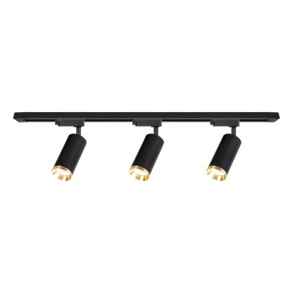 MICA track-mounted spotlight 3xGU10/10W/230V, black/gold