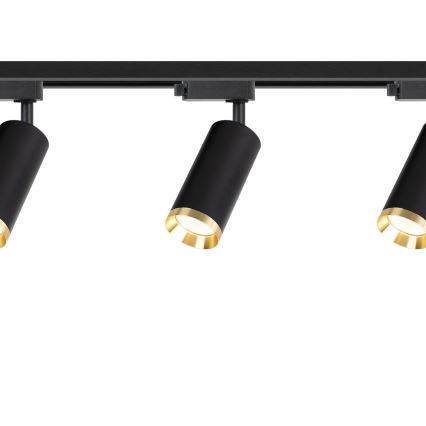 MICA track-mounted spotlight 3xGU10/10W/230V, black/gold