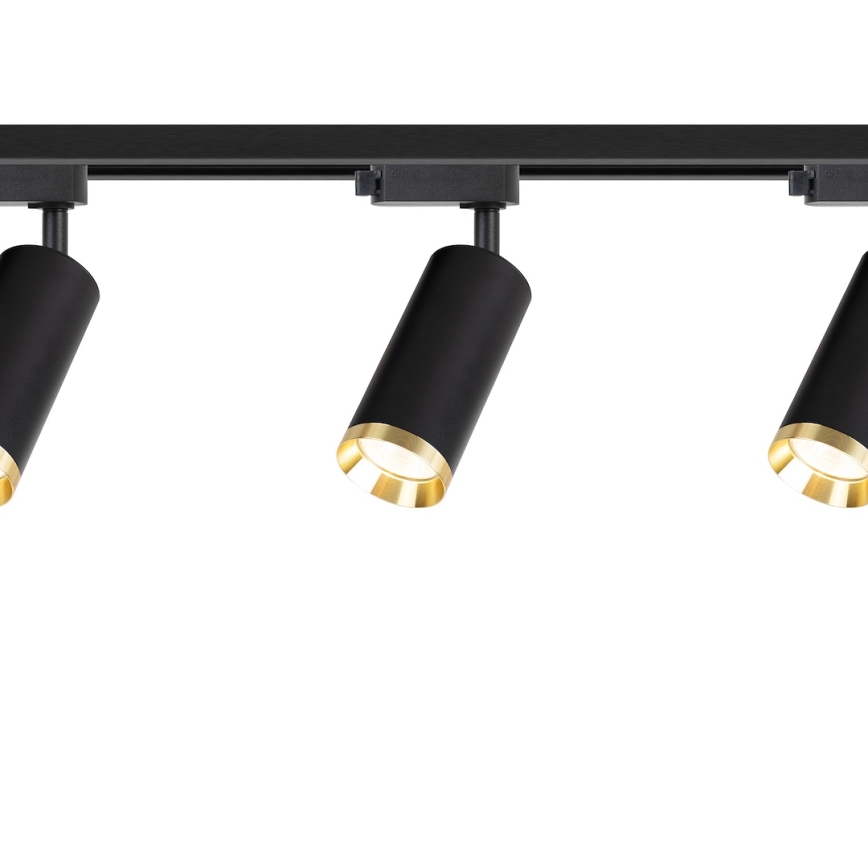 MICA track-mounted spotlight 3xGU10/10W/230V, black/gold