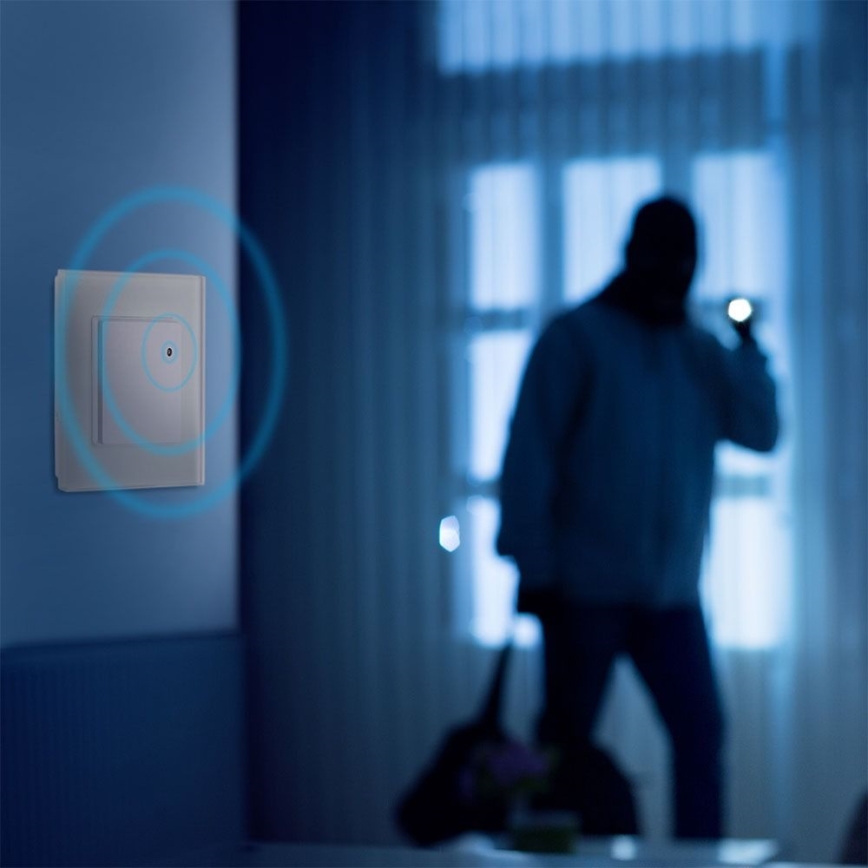 Microwave motion sensor 180° 300W/230V white