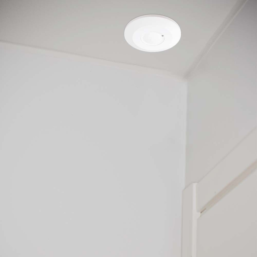 Microwave motion sensor 360° 230V white