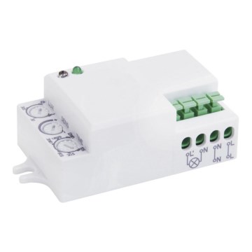 Microwave motion sensor MW B 360° 1200W/230V white
