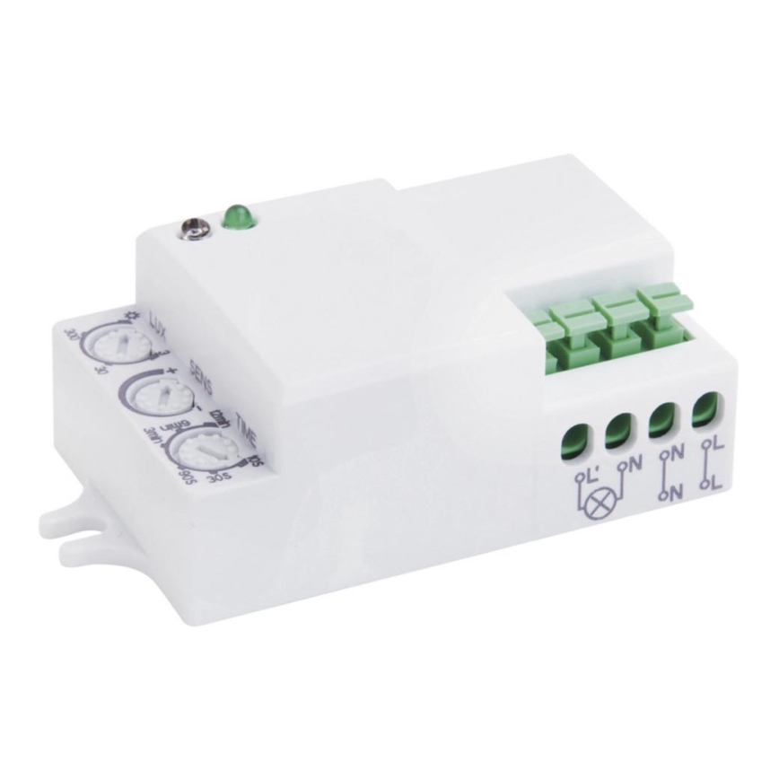 Microwave motion sensor MW B 360° 1200W/230V white