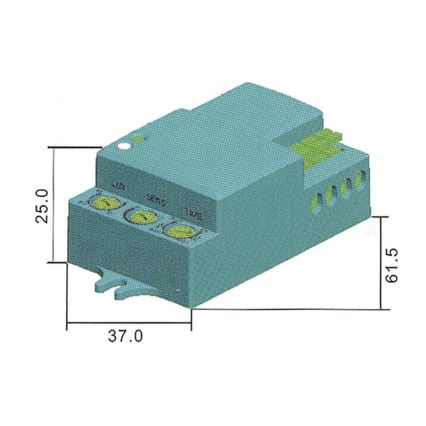 Microwave motion sensor MW B 360° 1200W/230V white