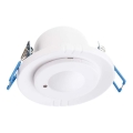 Microwave recessed motion sensor 360° 230V white