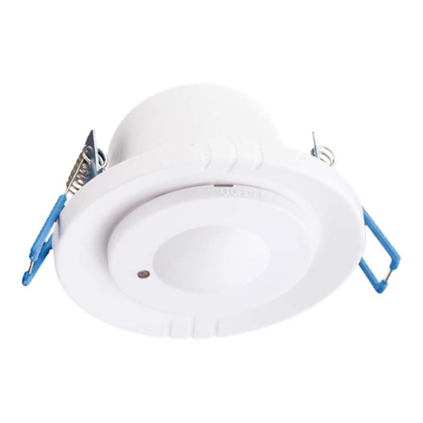 Microwave recessed motion sensor 360° 230V white