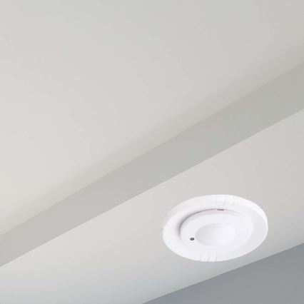 Microwave recessed motion sensor 360° 230V white