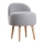 MIKI Ottoman, Ø 46 cm, Grey