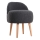 MIKI Stool, Ø 46 cm, Dark Grey