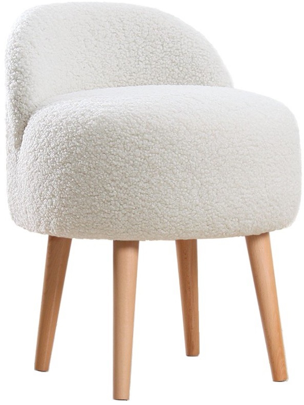 MIKI stool, Ø 46 cm, white