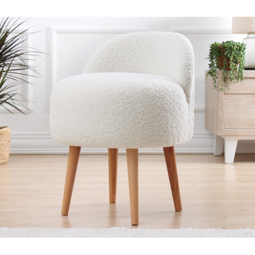 MIKI stool, Ø 46 cm, white