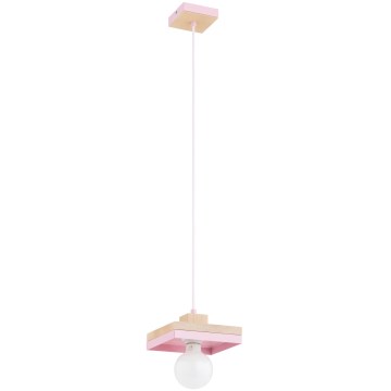 MIKO Cable Pendant Light 1xE27/15W/230V Pink/Beige