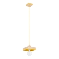MIKO Cable Pendant Light 1xE27/15W/230V Yellow/Beige