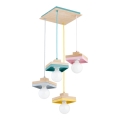 MIKO cable pendant light 3xE27/15W/230V multicolored