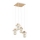 MIKO Cable-Suspended Chandelier 4xE27/15W/230V, White/Beige