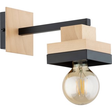 MIKO Wall Lamp 1xE27/15W/230V Black/Beige
