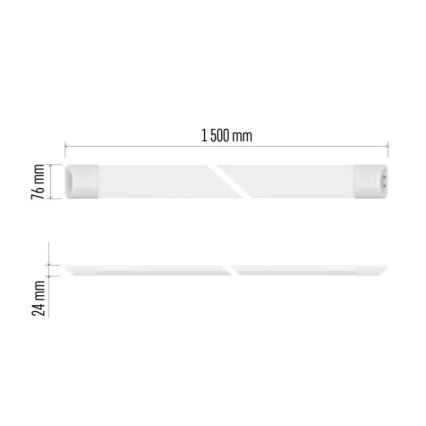MINO LED Linear Luminaire 50W, 230V, 4000K, 150 cm