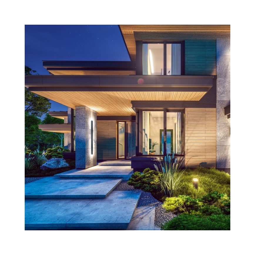 MIRANA LED Outdoor Wall Light, 25W, 230V, 4000K, IP44, 120 cm, Black