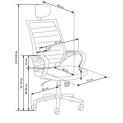 MIRI Office Chair Black/White