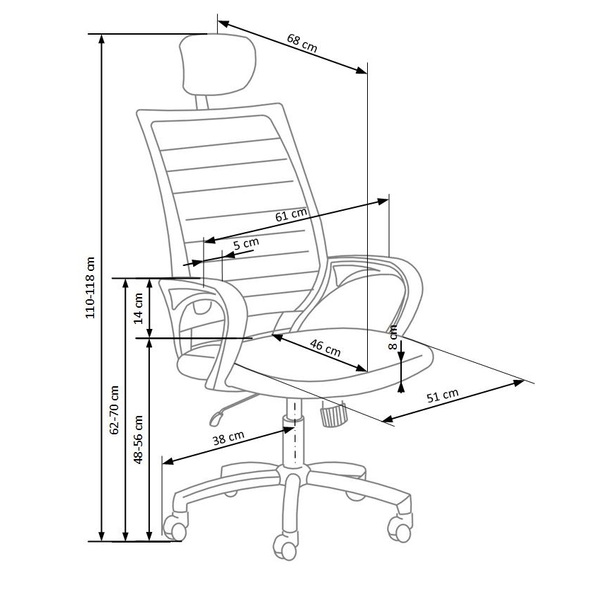 MIRI Office Chair Black/White