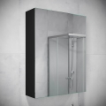 Mirror bathroom cabinet HENRY 65x50 cm black