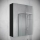 Mirror bathroom cabinet HENRY 65x50 cm black