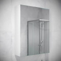 Mirror bathroom cabinet HENRY 65x50 cm white