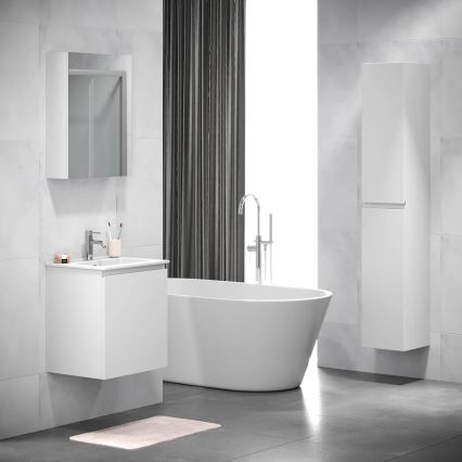 Mirror bathroom cabinet HENRY 65x50 cm white