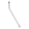 Mirror lever 1x14,8 cm stainless steel/white