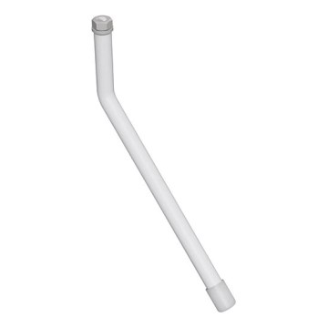 Mirror lever 1x14,8 cm stainless steel/white