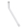 Mirror lever 1x14,8 cm stainless steel/white