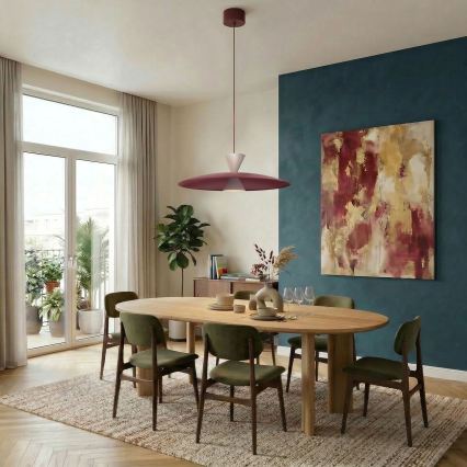 MISTIC Cable Pendant 1xGX53/15W/230V Burgundy