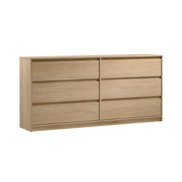 MIYABI Chest of Drawers 181x86x40 cm, Cremona Oak