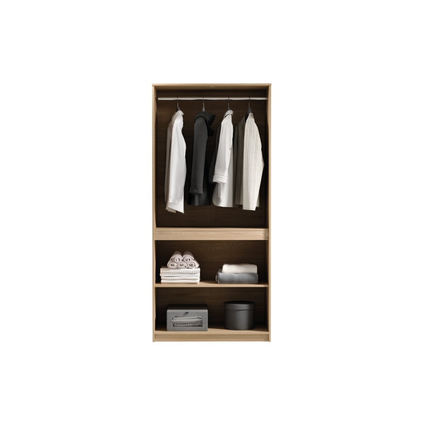 MIYABI Wardrobe 90x198x52 cm Cremona Oak