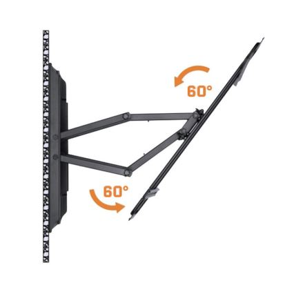 MK FLORIA MKF-17DP641 - Wall holder for TV with joint 80" black