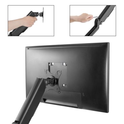 MK FLORIA MKF-21DP113S2 - Adjustable 32 monitor mount, black