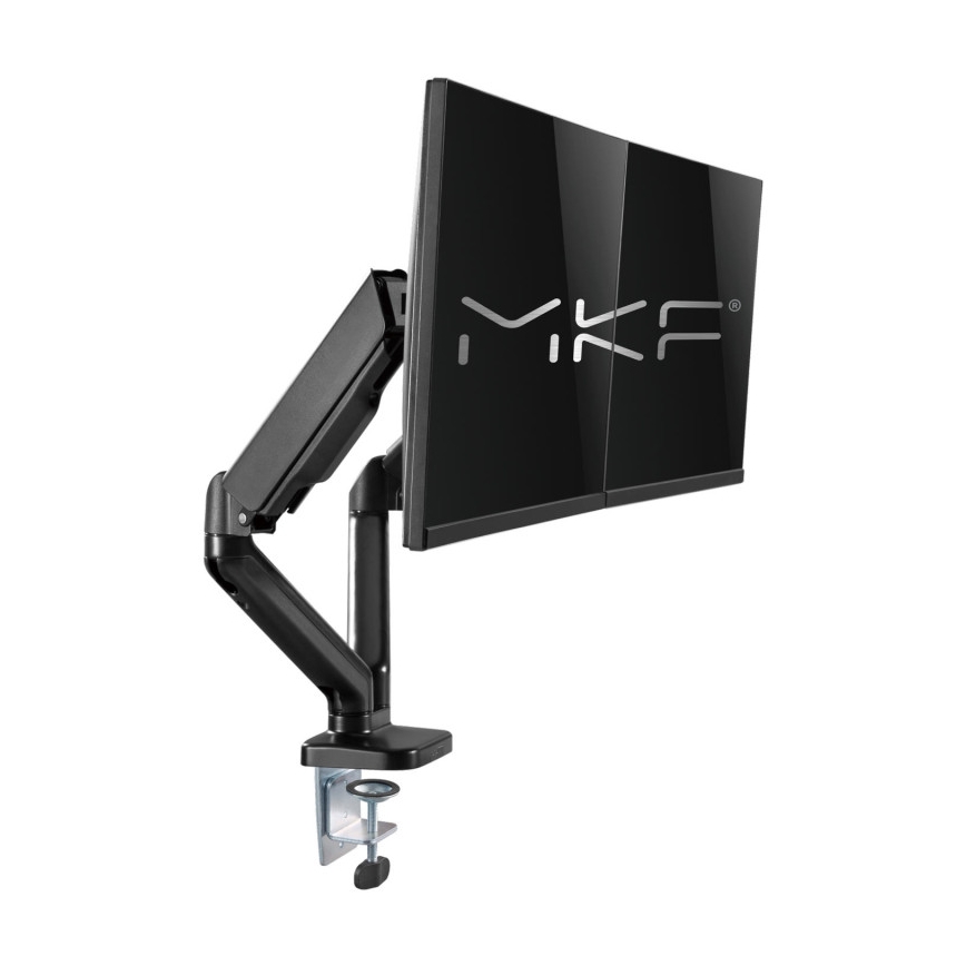 MK FLORIA MKF-21DP113S2 - Adjustable dual monitor mount for 32 monitors, black