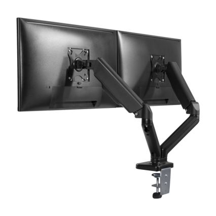 MK FLORIA MKF-21DP113S2 - Adjustable dual monitor mount for 32 monitors, black
