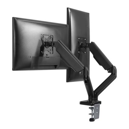 MK FLORIA MKF-21DP113S2 - Adjustable dual monitor mount for 32 monitors, black