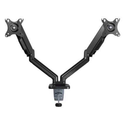 MK FLORIA MKF-21DP113S2 - Adjustable dual monitor mount for 32 monitors, black