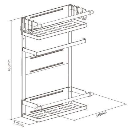 MK FLORIA MKF-21MG01W - Magnetic organizer  46,5x34 cm white