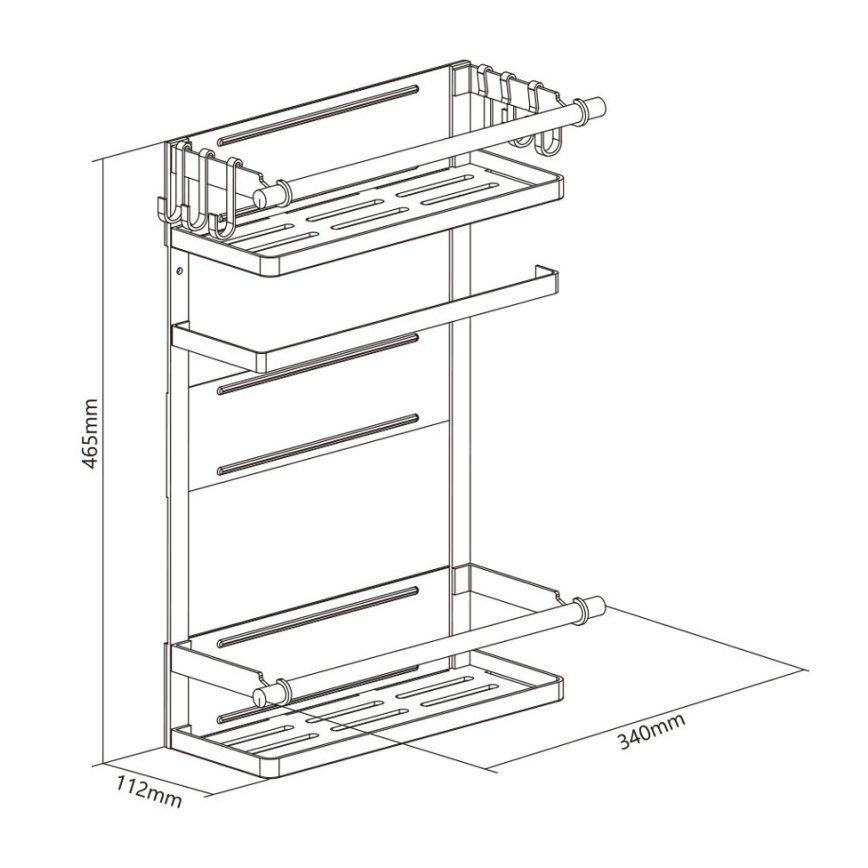MK FLORIA MKF-21MG01W - Magnetic organizer  46,5x34 cm white