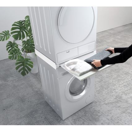MK FLORIA MKF-23MZ601 - Stacking kit for washing machine and dryer with pull-out 60 cm white