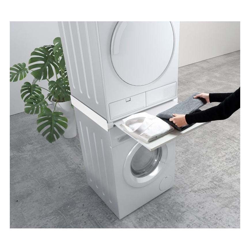 MK FLORIA MKF-23MZ601 - Stacking kit for washing machine and dryer with pull-out 60 cm white