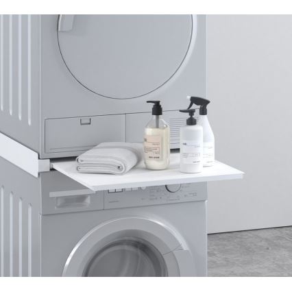 MK FLORIA MKF-23MZ601 - Stacking kit for washing machine and dryer with pull-out 60 cm white