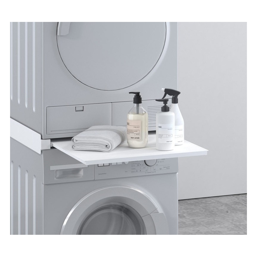 MK FLORIA MKF-23MZ601 - Stacking kit for washing machine and dryer with pull-out 60 cm white