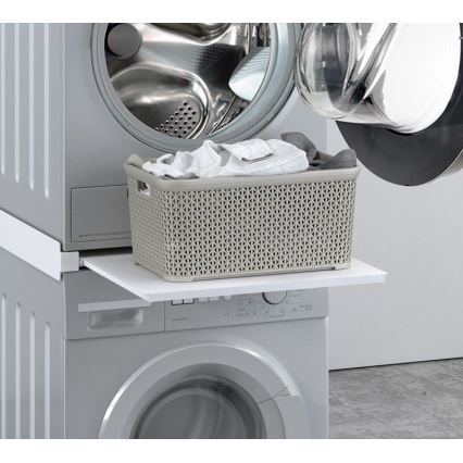 MK FLORIA MKF-23MZ601 - Stacking kit for washing machine and dryer with pull-out 60 cm white