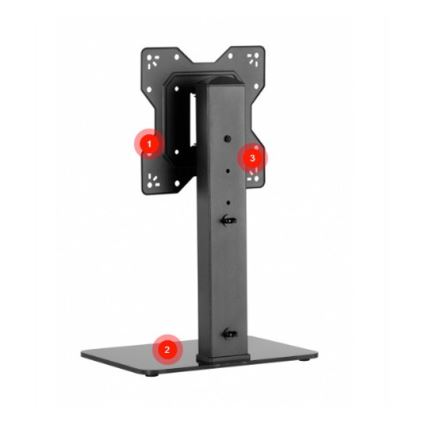 MK FLORIA Superior SUPSTV019 - Floor TV Stand for 23-43 TVs black