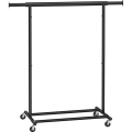 Mobile freestanding coat rack LINEA, black