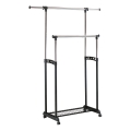 Mobile metal hanger 170x142 cm black/shiny chrome